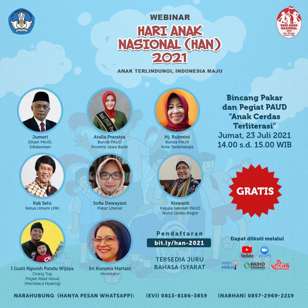 Yuk, Mari Meriahkan Hari Anak Nasional 2021