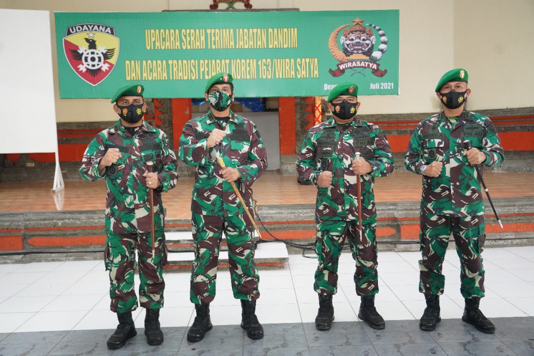 Danrem 163 Wira Satya Pimpin Sertijab Tiga Dandim, Ingatkan PPKM Darurat