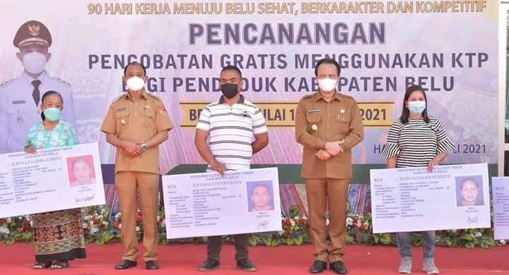Tepati Janji Kampanye, Bupati dan Wakil Bupati Belu Canangkan Pengobatan Gratis Menggunakan e-KTP