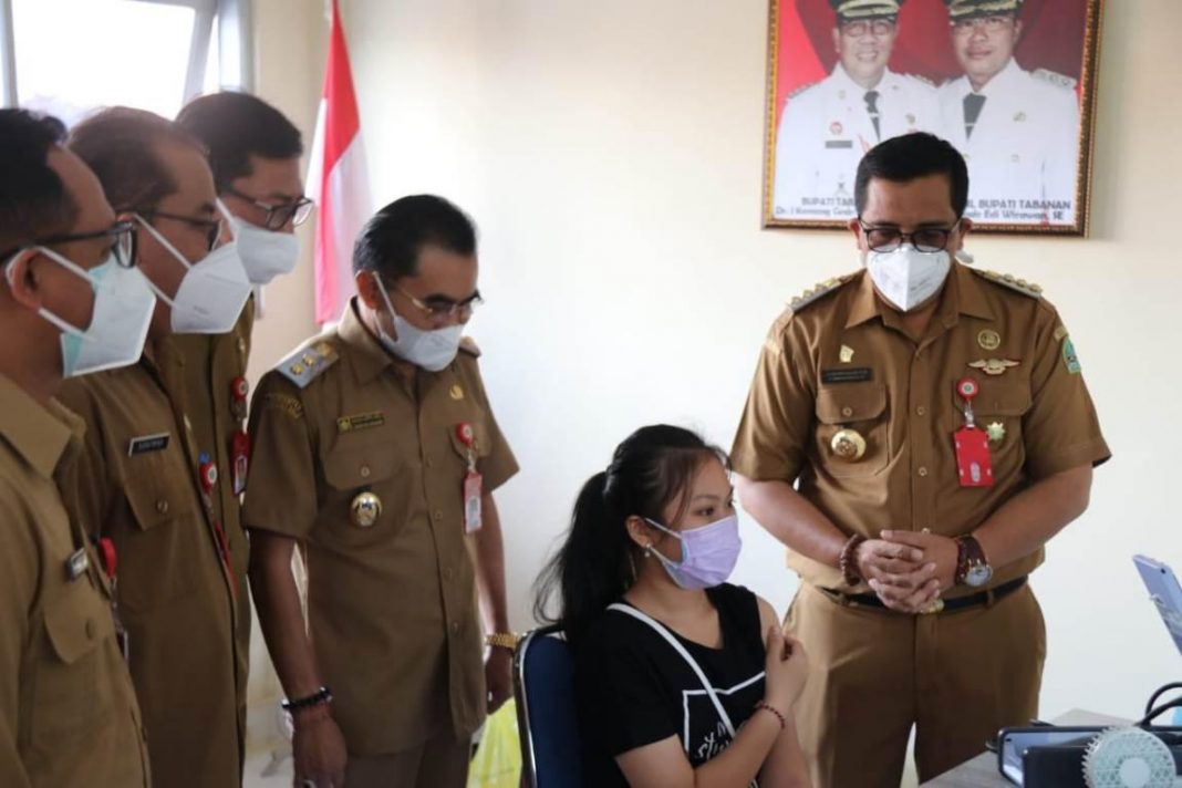 Bupati Sanjaya Targetkan Juli 2021, Anak Sekolah Usia 12-17 Tahun Semua Tervaksin