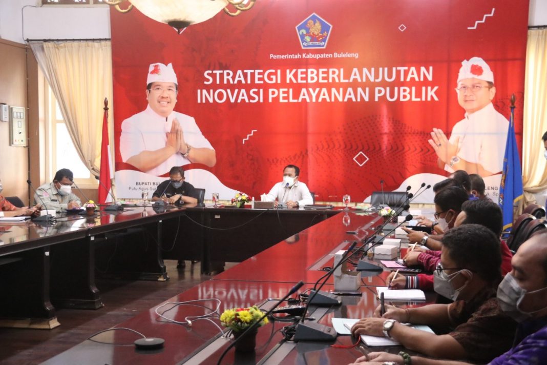 Satgas Penanganan Covid-19 bersama Seluruh Camat di Buleleng Gelar Rapat Percepatan Vaksinasi
