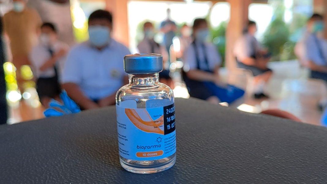 Vaksinasi Perdana, Sebanyak 308 Siswa Tervaksinasi