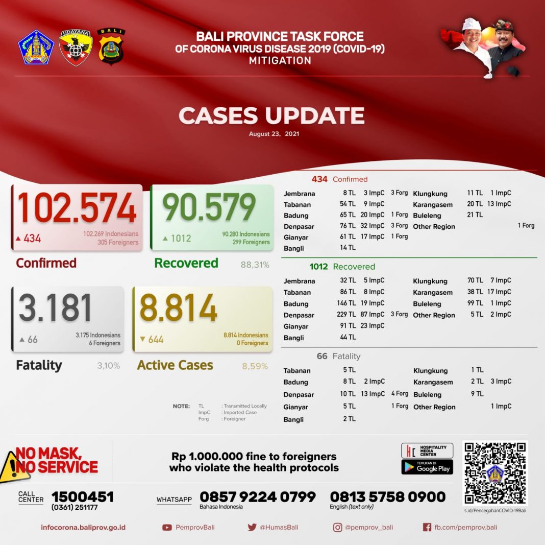 Bali Day by Day Covid-19