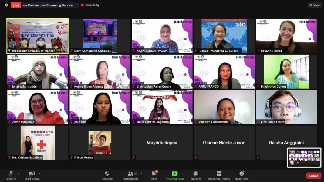 Sambut HUT ke-76 RI, KBRI Manila Gelar Lomba Mendongeng dan Menyanyi Lagu Indonesia