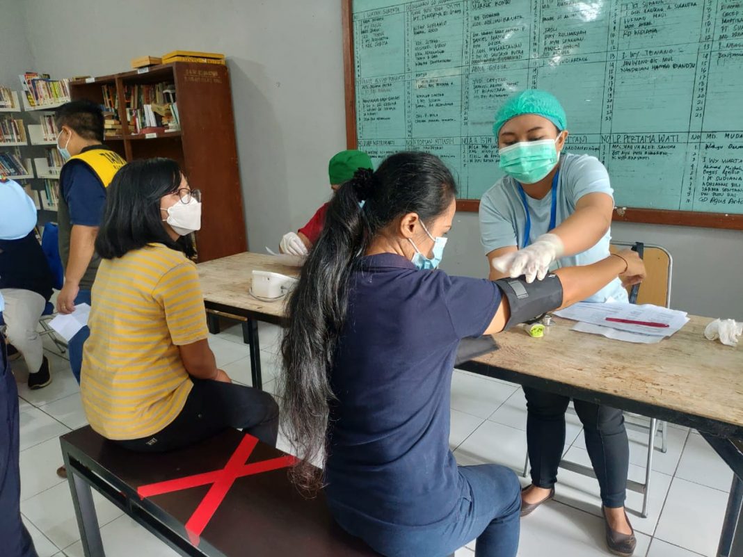 147 WBP Rutan Bangli Sukses Jalani Vaksinasi Dosis Kedua