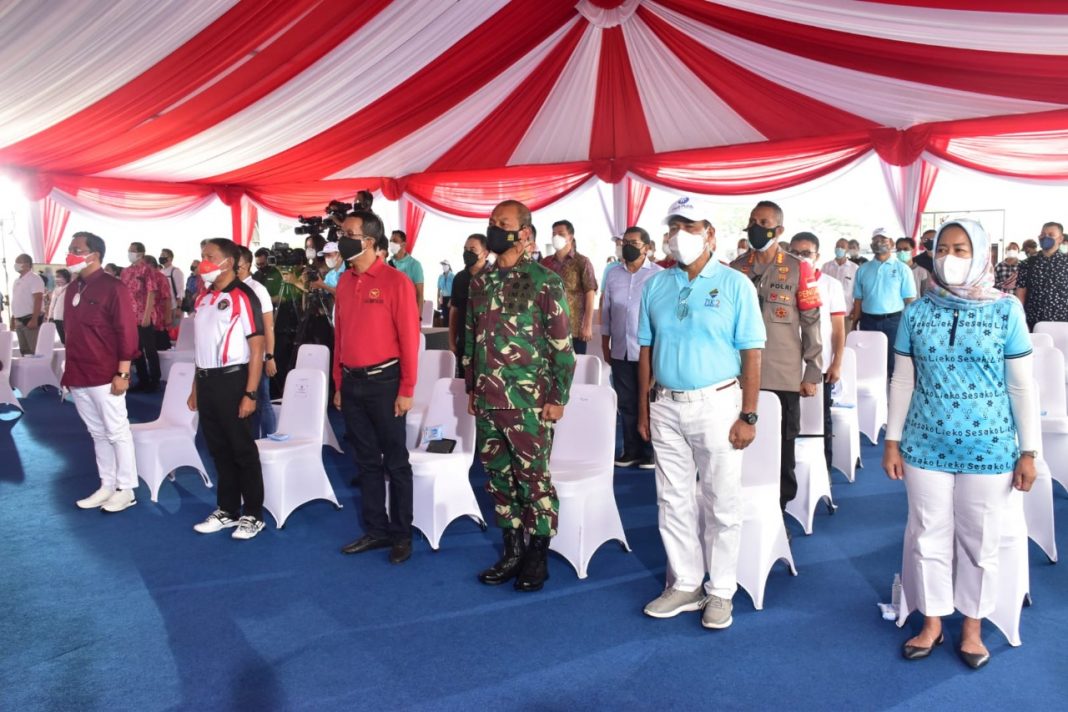 Pangdam Jaya Hadiri Acara Pemberian Rumah Secara Simbolis Kepada Pahlawan Emas Olimpiade Tokyo 2020