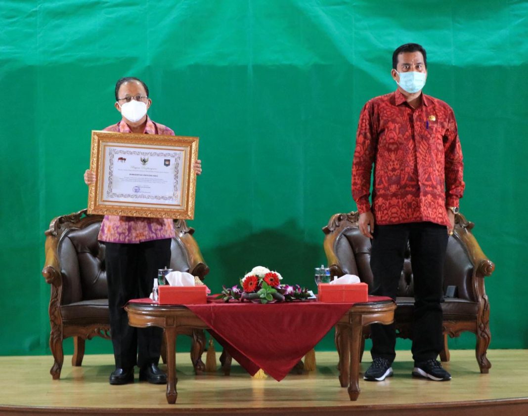 Pemprov Bali Terima Penghargaan dari Inspektorat Jenderal Kemendagri