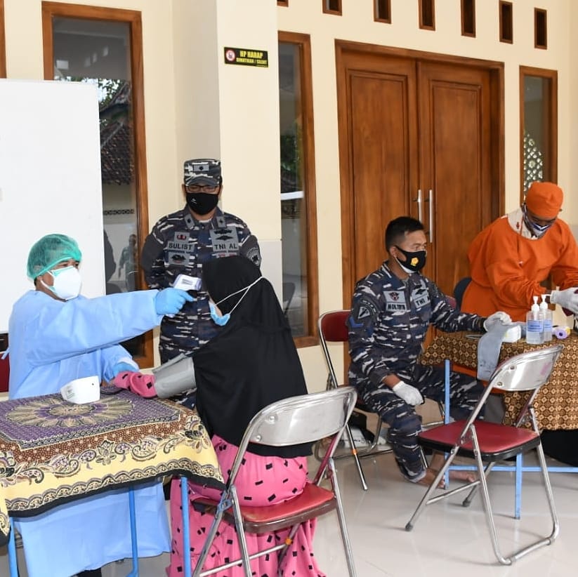 Lanal Yogyakarta Sasar Pondok Pesantren Laksanakan Serbuan Vaksinasi