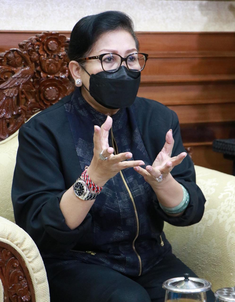 Ny. Putri Koster Ajak Masyarkat Dukung Program Percepatan Gerakan Vaksinasi