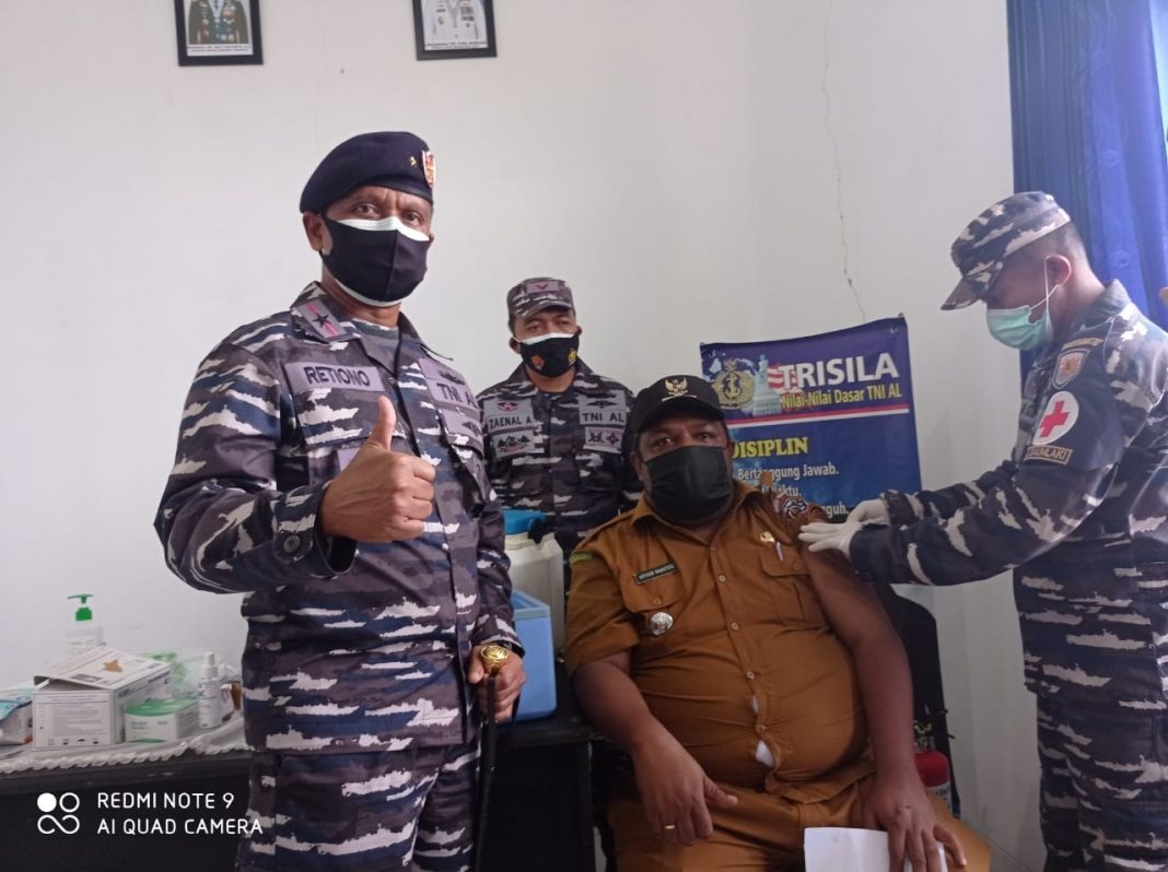 Guspurla Koarmada III Laksanakan Serbuan Vaksinasi di Kepulauan Tanimbar