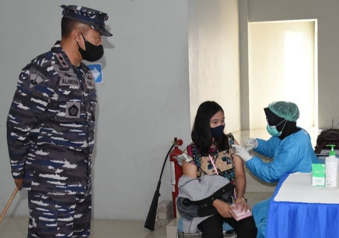 AAL Kembali Suntikan 386 dalam Serbuan Vaksin TNI AL di Pekan Pertama Agustus 2021