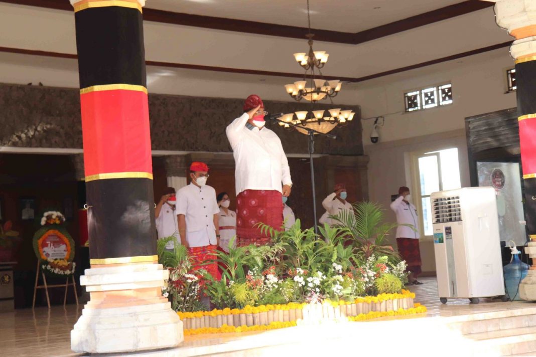 Berlangsung Khidmat, Pemkab Buleleng Gelar Upacara Peringatan HUT ke-76 RI