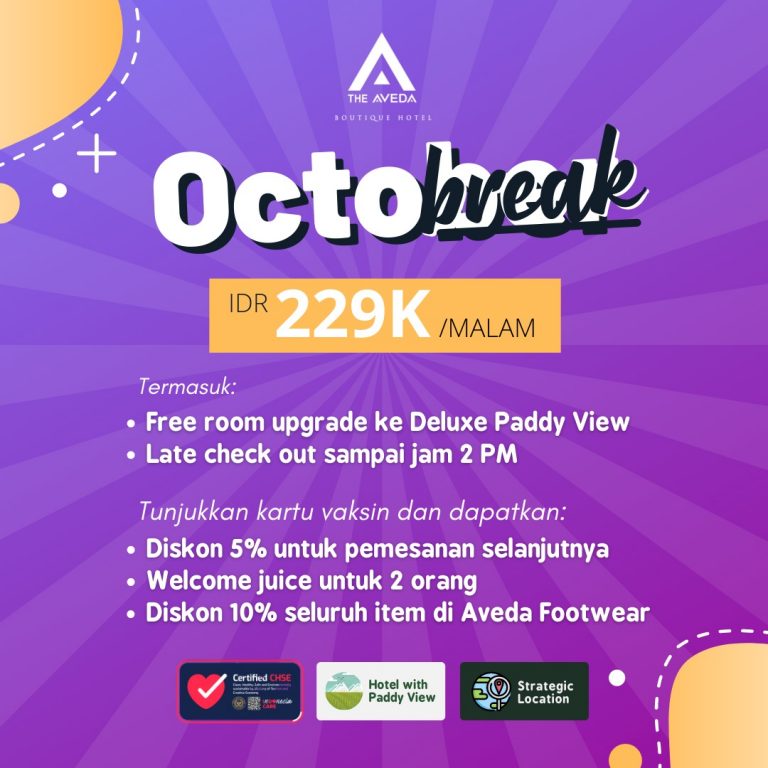 The Aveda Boutique Hotel, Tawarkan Promo ‘Octobreak’, Staycation di Seminyak Rasa Ubud