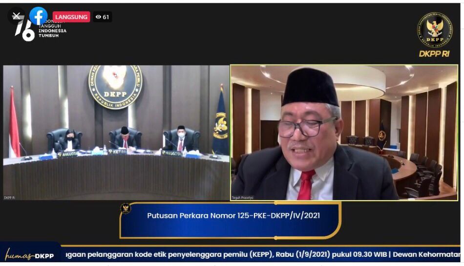 Tidak Terbukti Melanggar, DKPP Rehabilitasi Nama Baik Ketua dan Anggota Bawaslu Bali