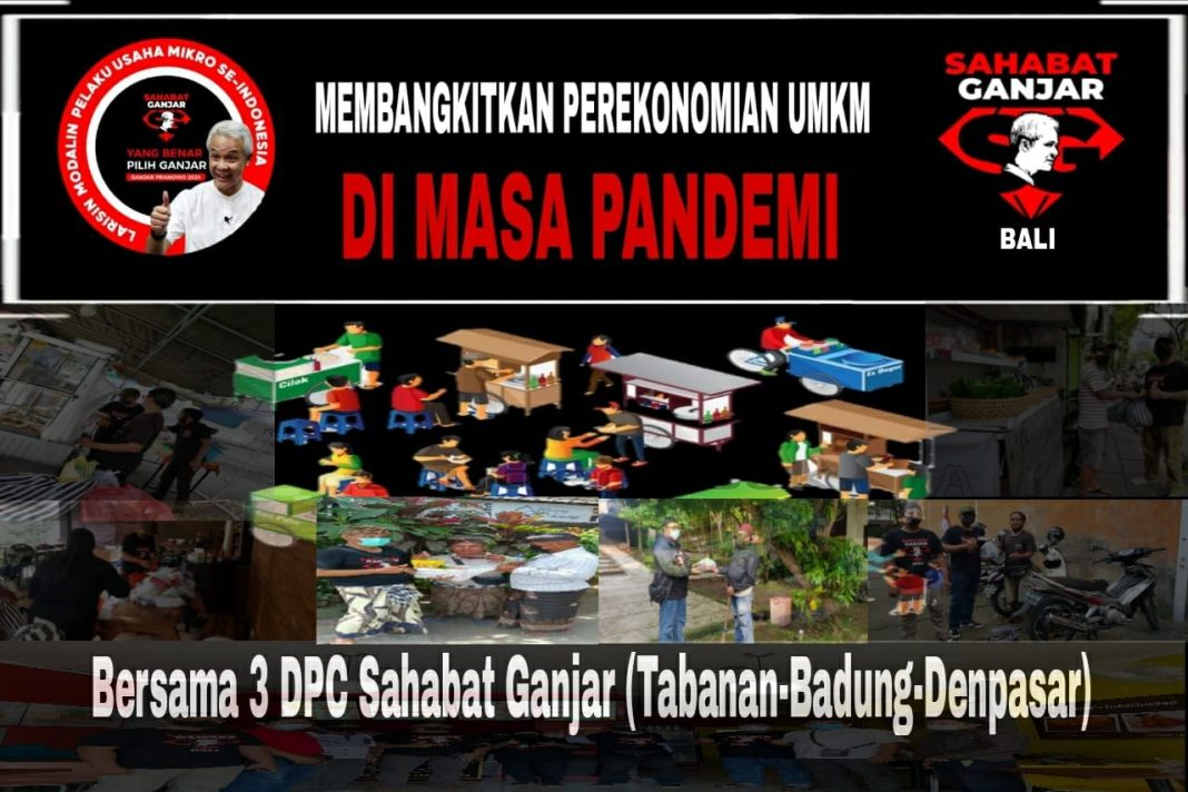 Sahabat Ganjar Tabanan Bali Bergerak Bantu UMKM