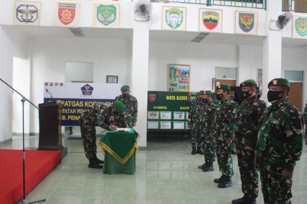 Letkol Inf Dharmawan Pimpin Sertijab dan Koprapot Prajurit Kodim 0913 PPU