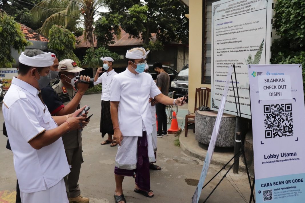 Sektor Pelayanan Publik sudah Dilengkapi Barcode Peduli Lindungi