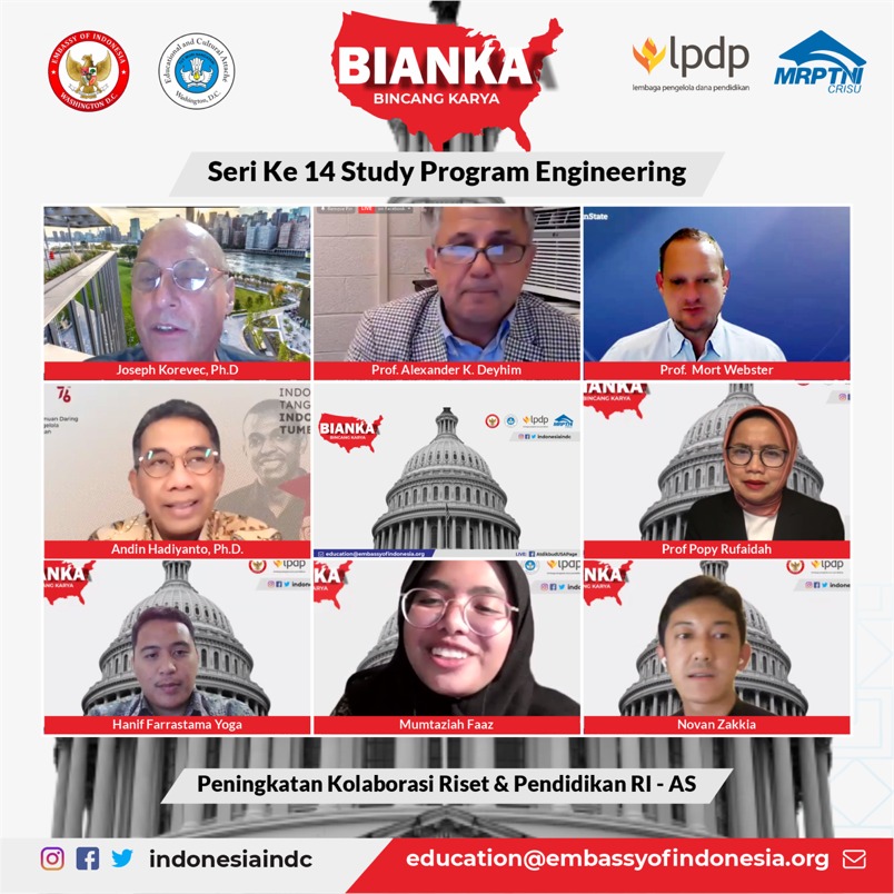 KBRI Washington D.C Gelar Webinar Bidang Teknik Bagi Kaum Muda Pejuang Beasiswa