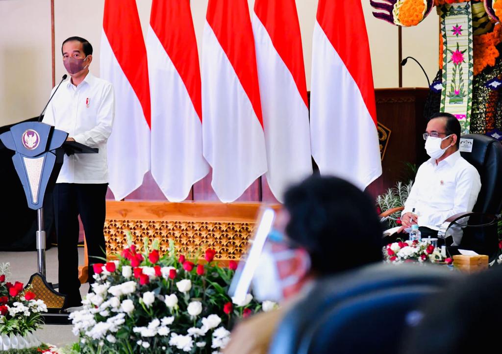 Presiden Jokowi Apresiasi Penanganan Covid-19 di Bali