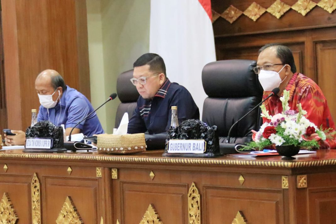 Terima Kunker Komisi II DPR RI, Gubernur Koster Berharap RUU Provinsi Bali Secepatnya Dibahas
