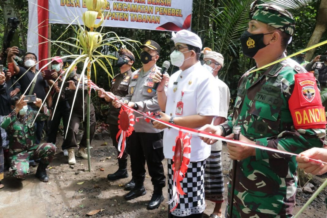 Bupati Tabanan Harapkan Pembangunan Hidram Mampu Memfasilitasi Kebutuhan Air Bersih