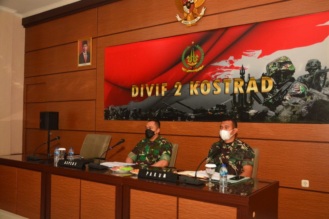 Satuan Jajaran Divif 2 Kostrad Ikuti Rapat Koordinasi Komuniti Hukum