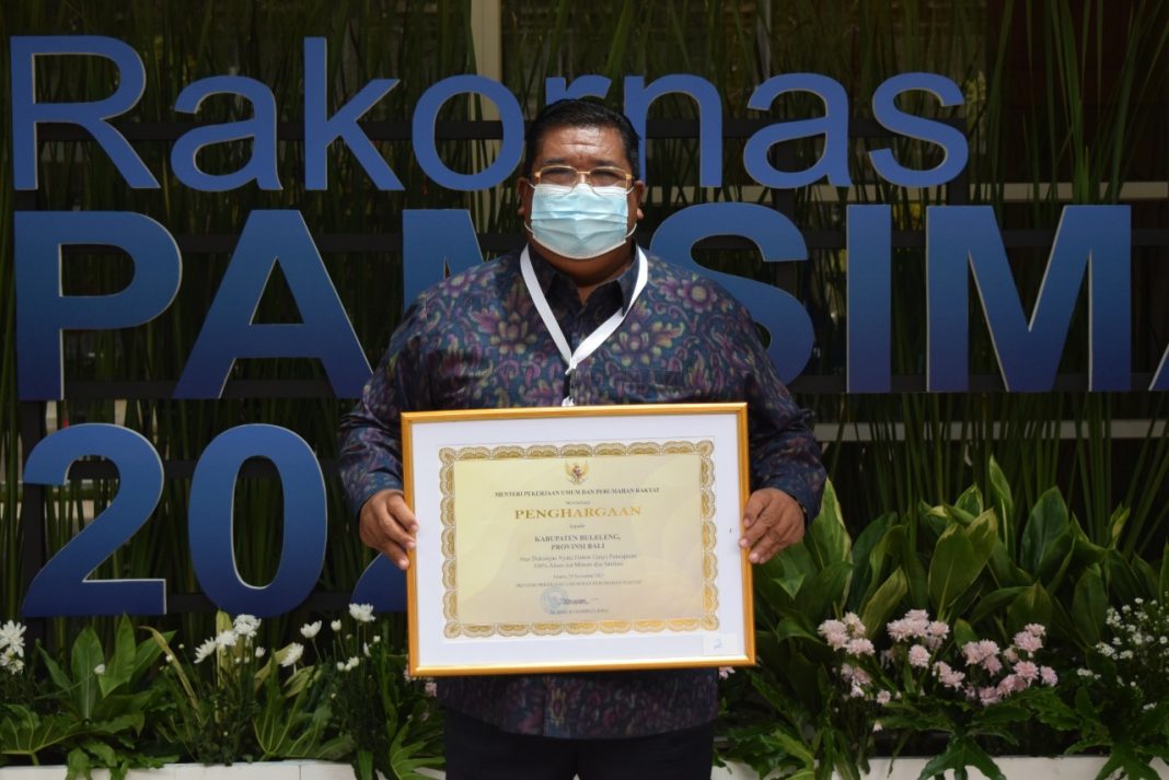 Buleleng Jadi Kabupaten Terbaik Dalam Pelaksanaan Program Pamsimas III tahun 2021