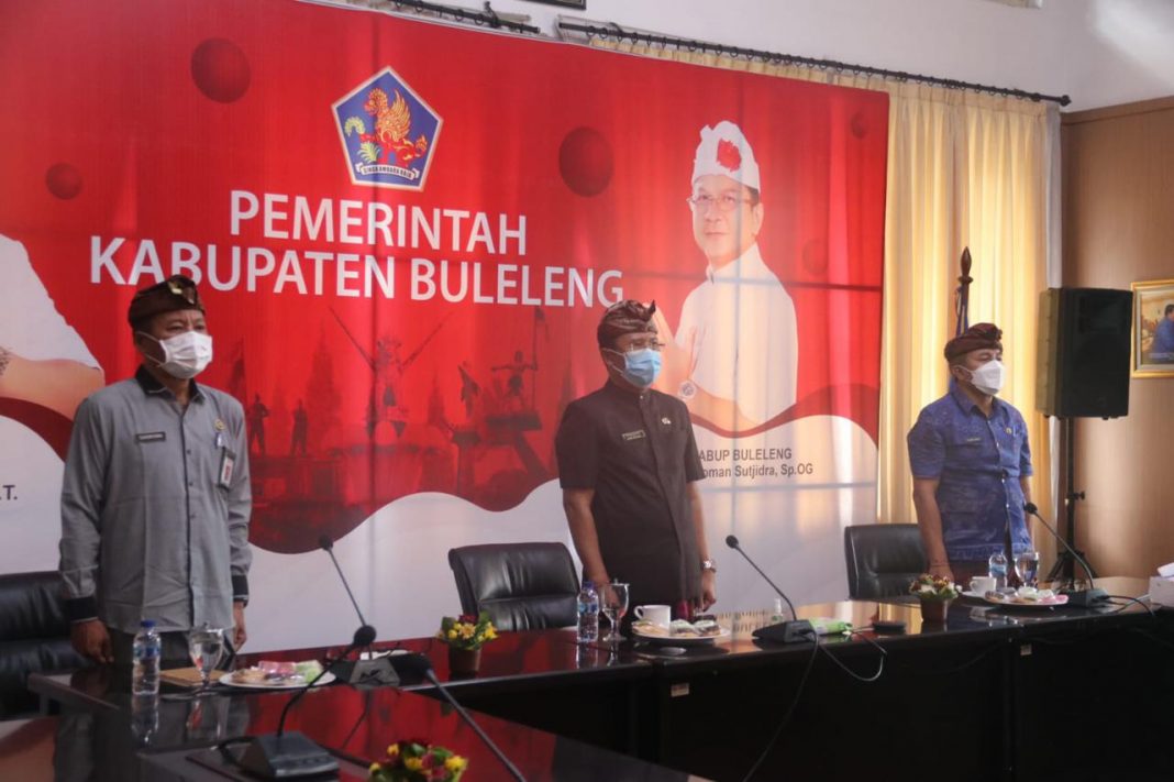 Sekda Buleleng Ikuti Peringatan Harkodia Tahun 2021 Secara Virtual
