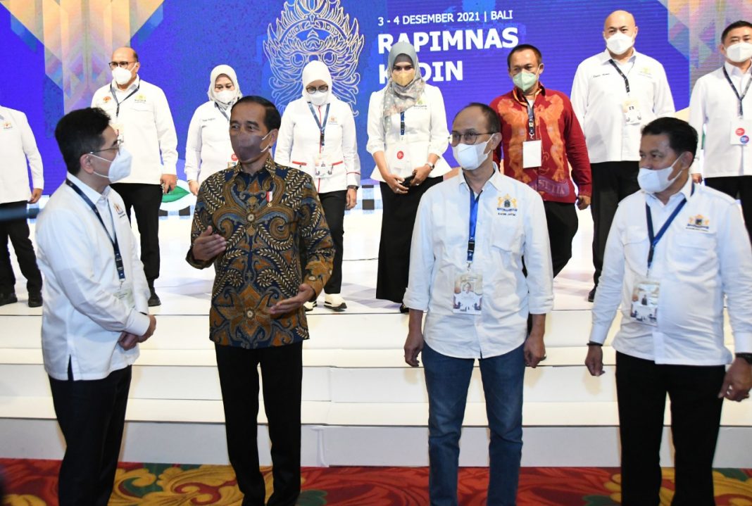 Hadiri Rapimnas KADIN Indonesia, Presiden Jokowi Dorong Ekonomi Hijau