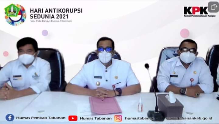 Dukung Program KPK : Bupati Tabanan Menghadiri Seminar Peringatan Hari Anti Korupsi Sedunia