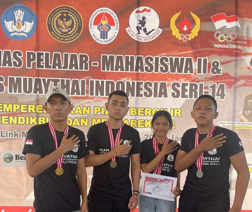 Luar Biasa, Tim Muaytai Klungkung Bali Bawa 2 Emas Dari Kejurnas 2022 Makasar