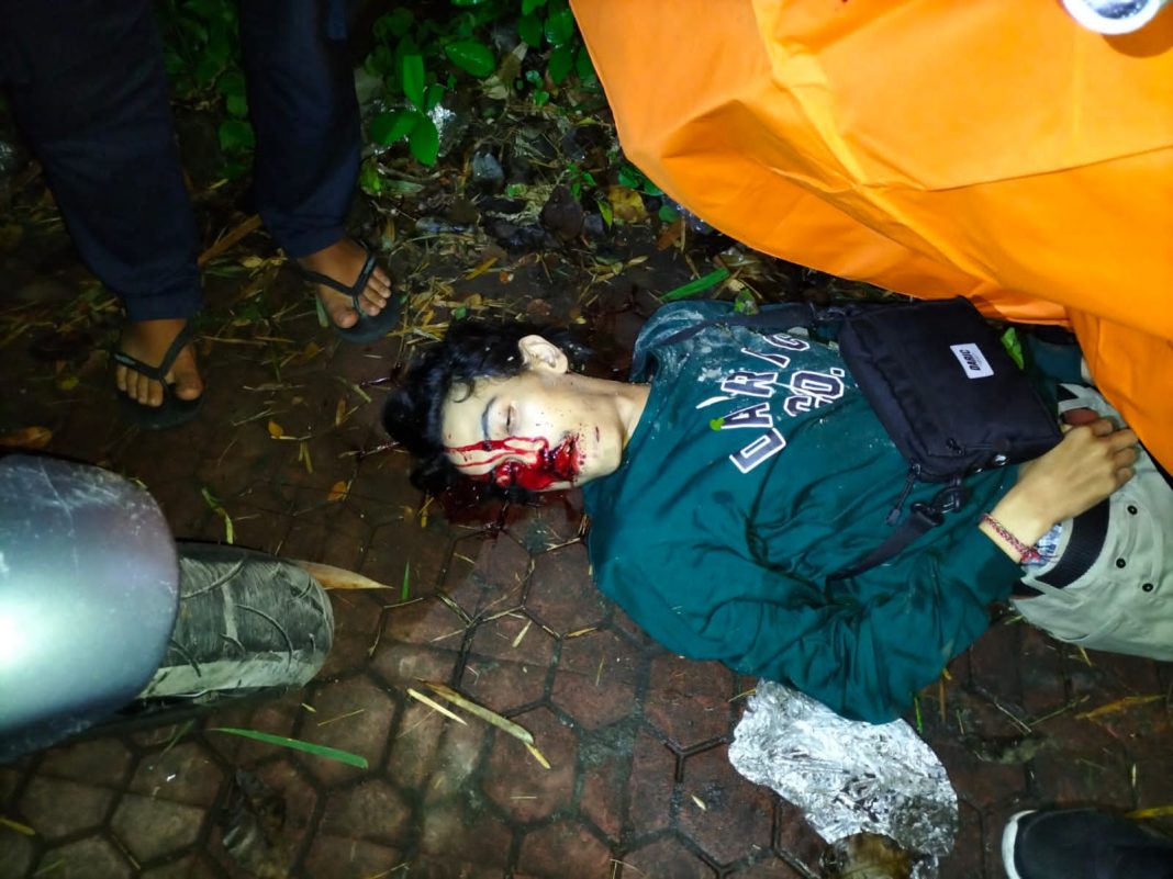 Kecelakaan Tunggal, Pengendara Vespa Matic Tewas di Denpasar