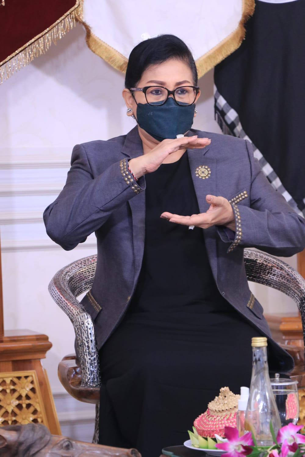 Putri Koster Sapa TP.PKK, Dekranasda dan Pakis se-Bali