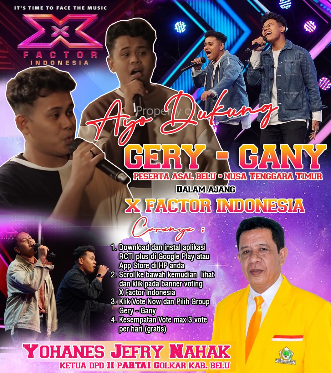 Pimpinan DPRD Belu Ajak Masyarakat Dukung Gery Gany Dalam X Factor Indonesia 2022. Begini Caranya !