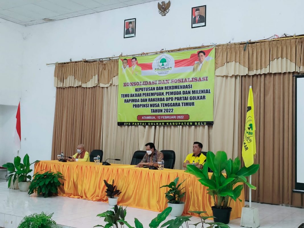 2024, DPD II Partai Golkar Belu Akan Dukung Cakada Ini dan Targetkan 6 Kursi DPRD Belu