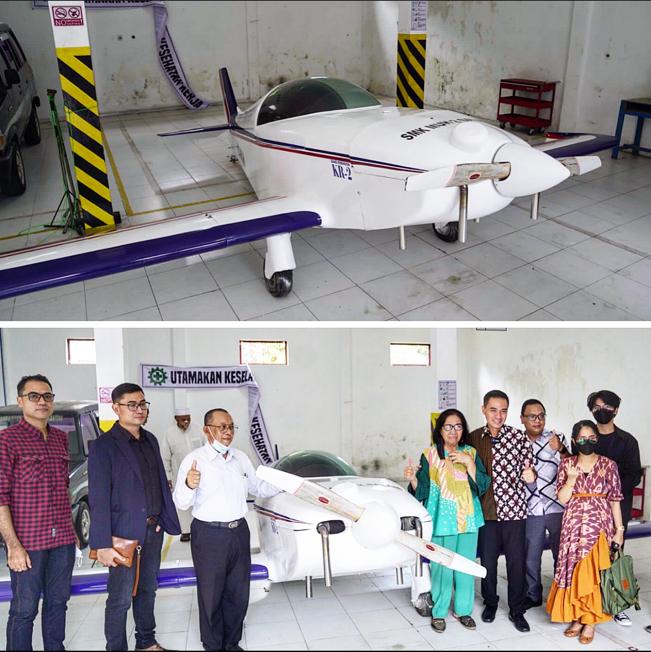 Tingkatkan Kompetensi Lulusan SMK Jurusan Penerbangan, Dirjen Diksi Hibahkan Pesawat KR-02