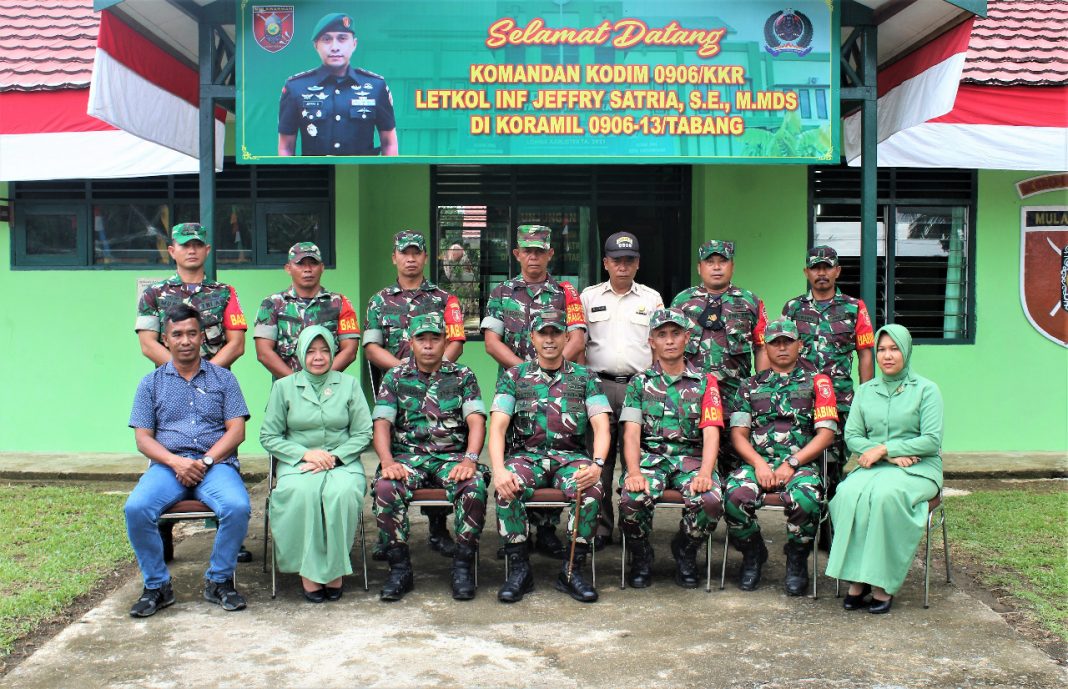 Kunjungan kerja Dandim Kutai Kartanegara Zona Hulu Berakhir di Koramil Tabang