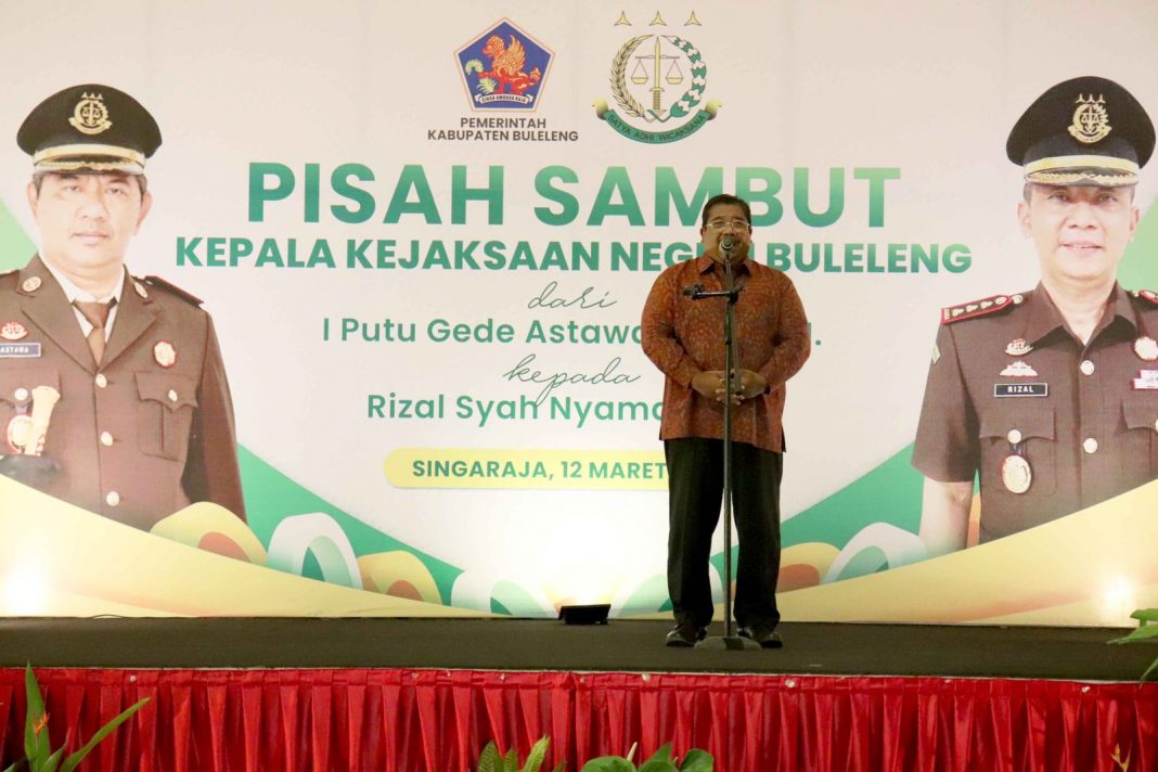 Pisah Sambut Kajari, Bupati Buleleng Harapkan Sinergi Tetap Terjaga