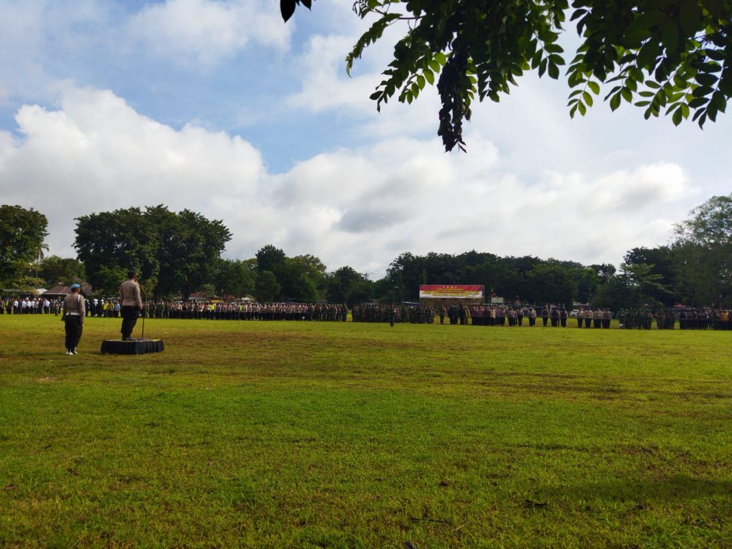 H-1 Kunker Jokowi Ke Kabupaten Belu Perbatasan RI-RDTL, Pihak Keamanan Apel Gelar Pasukan Pengamanan VVIP