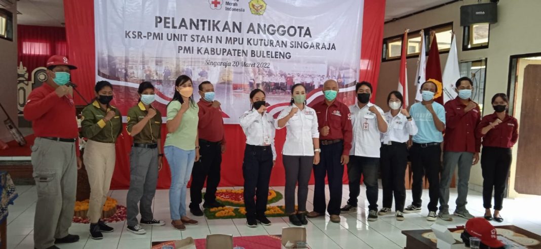 PMI Buleleng Kembali Diperkuat Puluhan Anggota KSR