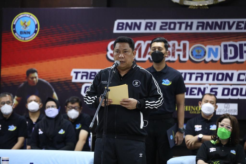 Atlit PTMSI Bali Dominasi di Kejuaraan Invitasi Tenis ‘Smash on Drugs’ 2022. Ini Kata Kepala BNN RI