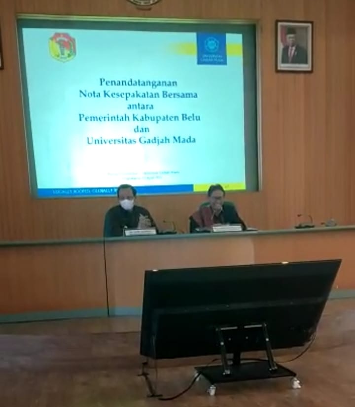 Wujudkan Visi-Misi AT-AHS, Pemda Belu Teken MoU Dengan Universitas Gadjah Mada
