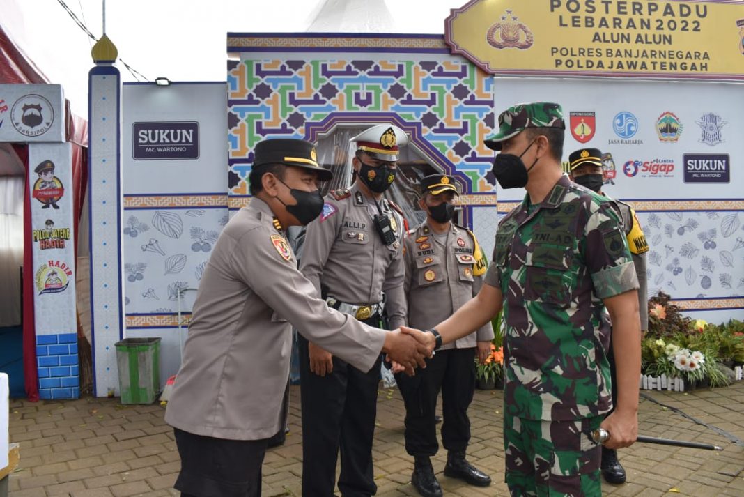 Danrem 071/Wijayakusuma Pantau Arus Balik di Pos Pam Terpadu Purbalingga Banjarnegara
