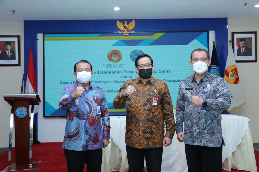 BNN RI – KASN Kembali Tandatangani Perjanjian Kerjasama Wujudkan Indonesia Bersinar