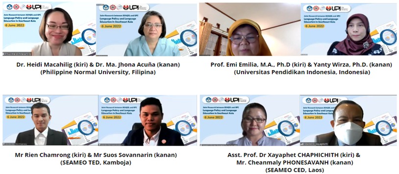 Kolaborasi SEAQIL dan UPI Implementasikan Kebijakan Bidang Kebahasaan dan Pendidikan di Asia Tenggara