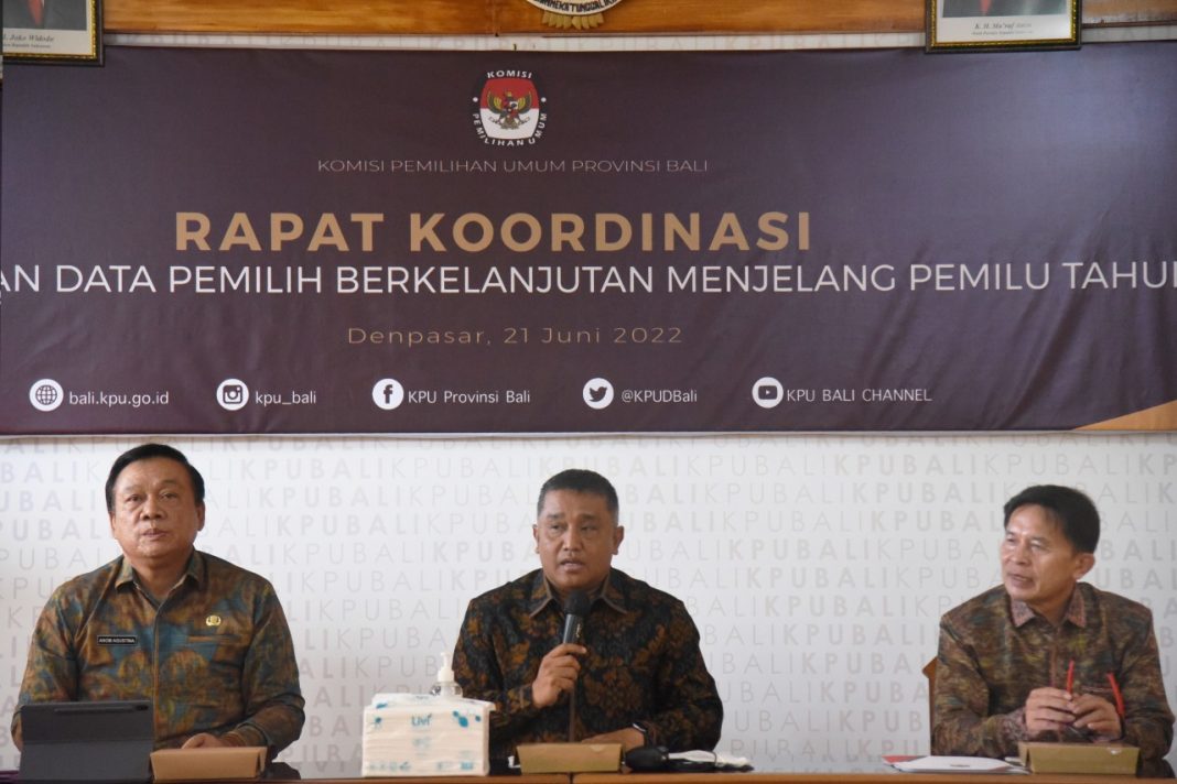 Jelang Pemilu Serentak 2024, KPU Bali Ajak Disdukcapil Se-Bali Bersinergi Wujudkan Data Pemilih Valid