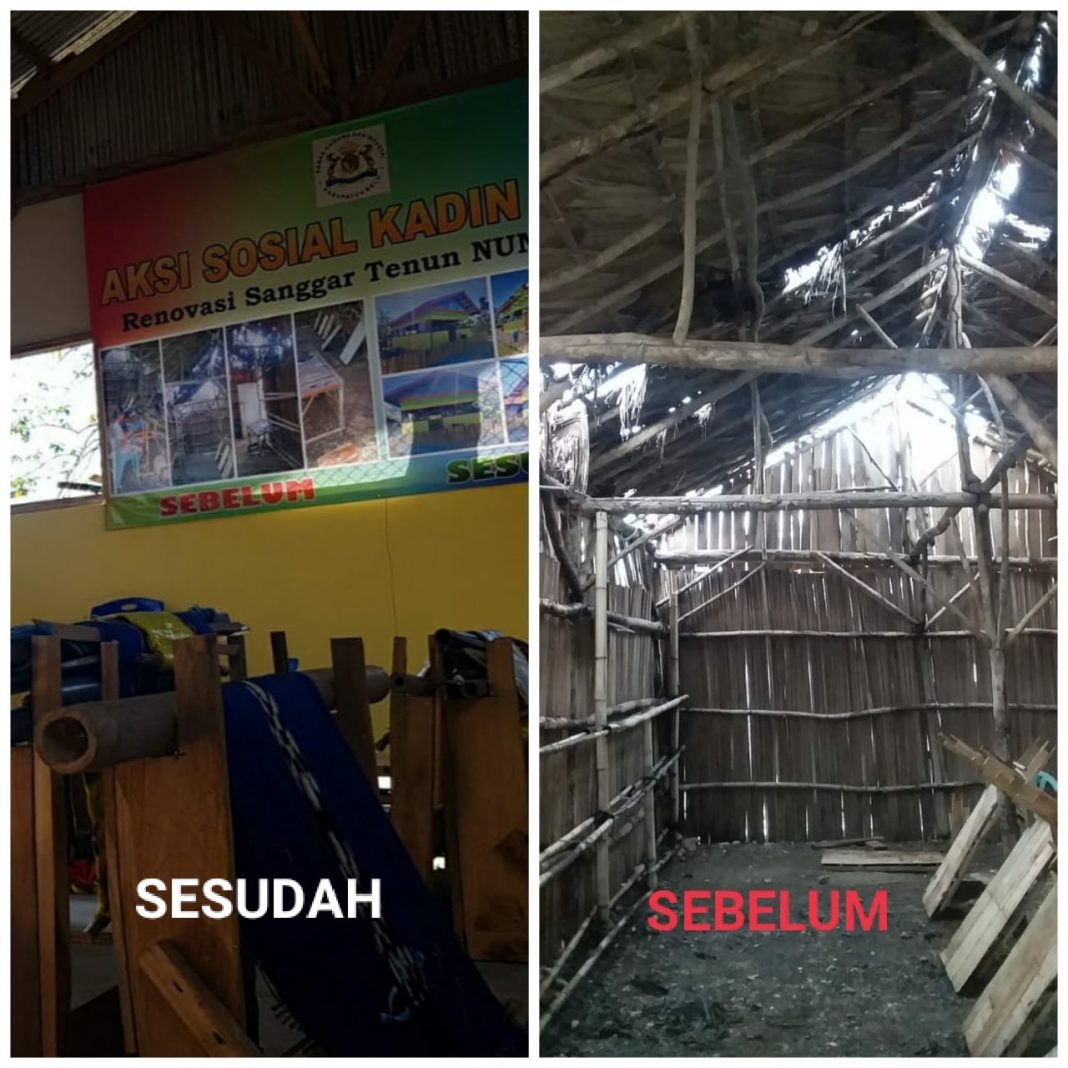 Peduli Pendidikan Tenun Ikat Bagi Anak, Kadin Belu Bangun Rumah Sanggar