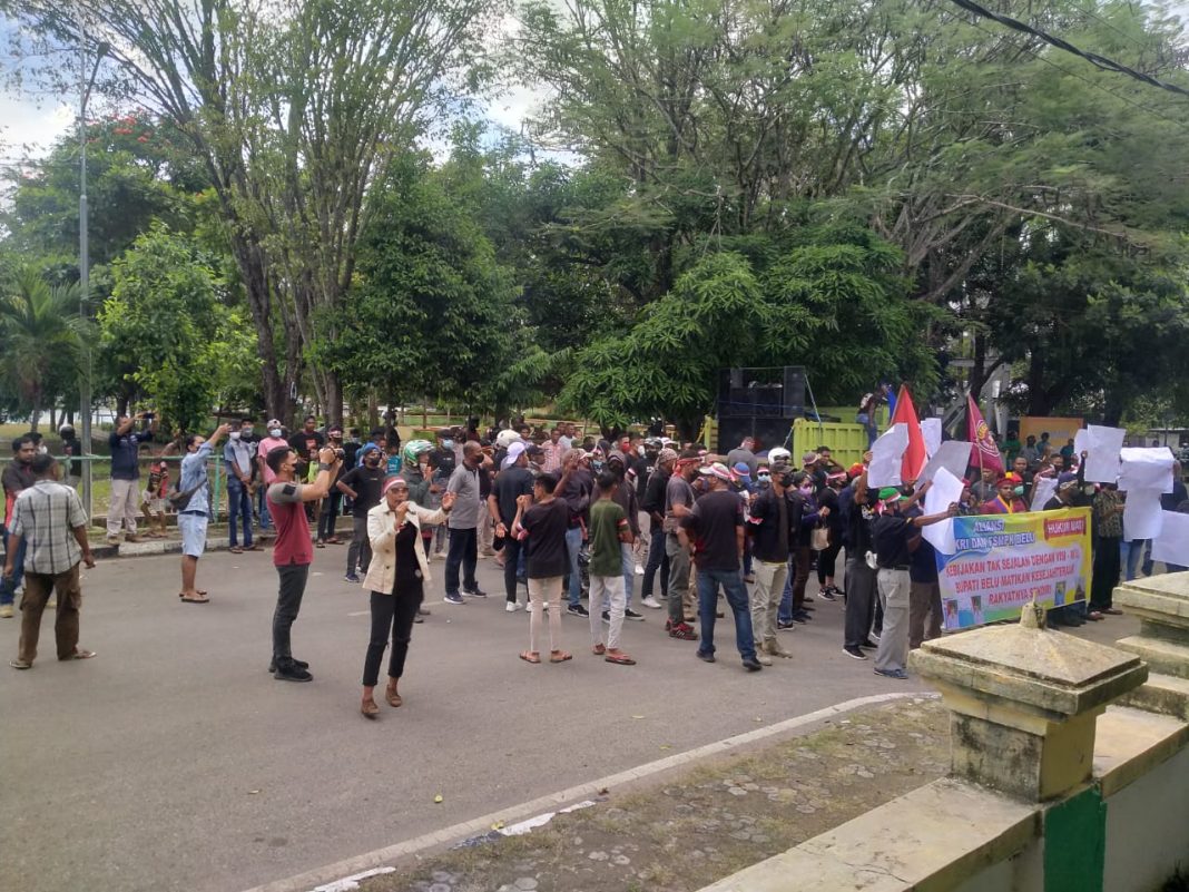Ingin Membatalkan SK Bupati, PMKRI Atambua Bersama FSMPK dan Tekoda TA 2021 yang Tak Lolos Seleksi Lakukan Aksi Demo