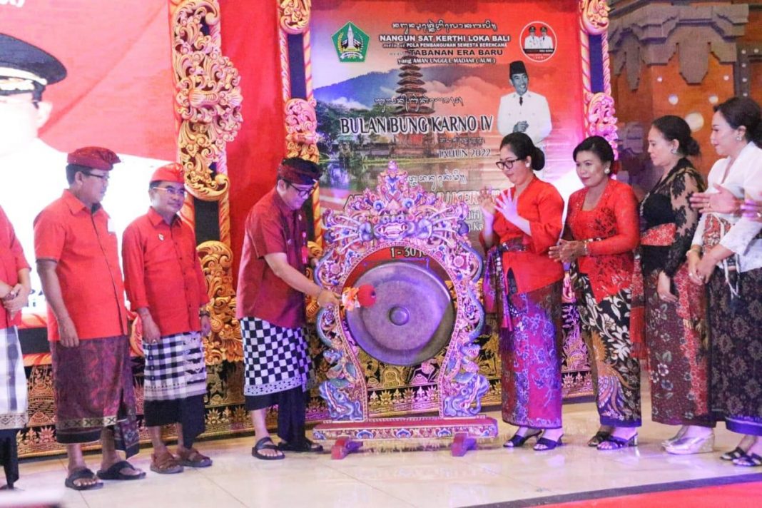 Pembukaan Bulan Bung Karno 2022 : Bupati Tabanan Aktualisasikan Ajaran Tri Sakti Bung Karno Sebagai Inspirasi Pembangunan