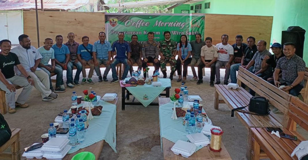 Jalin Dan Jaga Sinergitas, Korem 161/WS Gelar Kopi Bareng Dengan Wartawan Pena Batas RI-RDTL